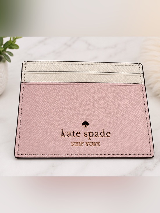 kate spade Handbags - Kate Spade Morgan Colorblock Saffiano Leather Slim Card Holder Pink